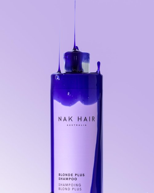 NAK Hair Blonde Plus Shampoo 375ml - Strong Blonde Toning Shampoo