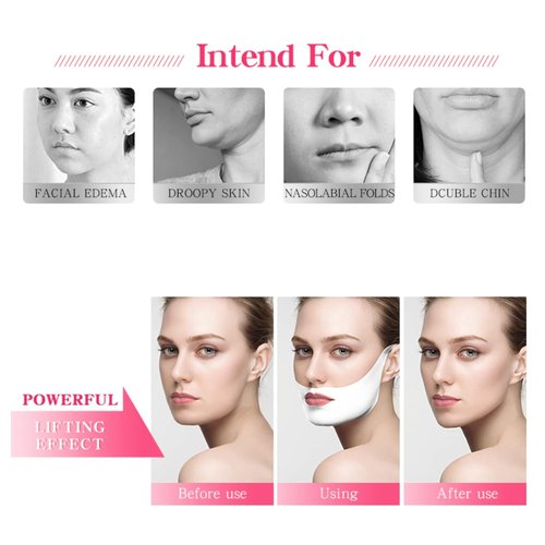 Skiennix V Shape Face Mask - Firming Double V Line Lifting Facial Mask for Men & Women | 6 Pieces