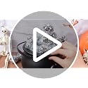 Halloween Cauldron Kit with Disco Balls Web Spiders Lights - Party Decor