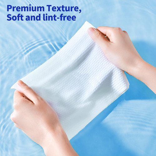 matern'ella Hanging Dry Wipes 166 Counts Face Towel Washcloth Facial Cleansing Thickened Makeup Remover Disposable Soft Face Towelettes for Sensitive Skin Fragrance and Alcohol Free Wet Dry Dual Use