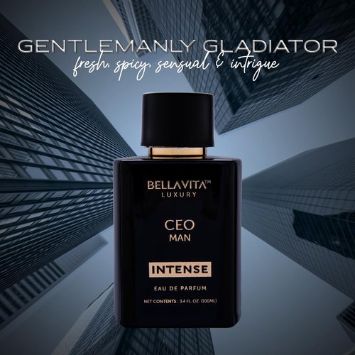 Bellavita Luxury CEO MAN INTENSE Eau de Parfum - 100 ml | Long-Lasting Men's Fragrance with Aromatic Lavender, Carnation & Musk Notes