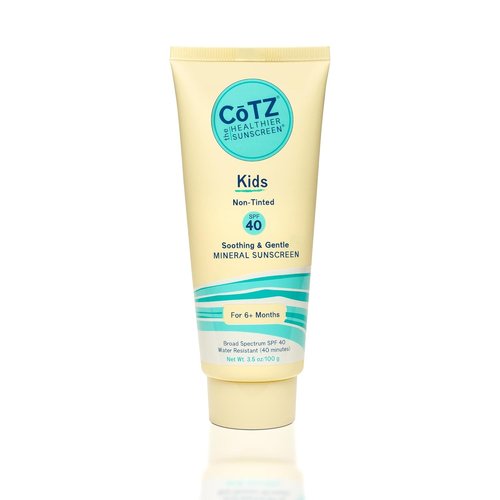CoTZ Kids Mineral Sunscreen - SPF 40 | Lightweight Formula | No White Cast for Sensitive Skin