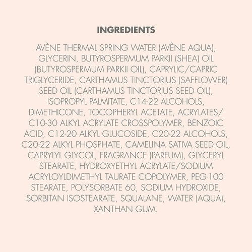 Avène Moisturizing Melt-In Balm - Shea Oil Body Butter, Non-Greasy & Quick Absorbing, 8.4 Oz