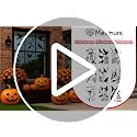 Halloween Window Bird Decals - Gothic Crow Stickers for Glass, 9 Sheets - Black Halloween Bird Variation