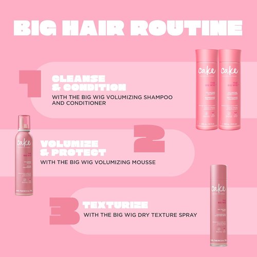 Cake Beauty Shampoo - The Big Wig | Weightless Cleansing & Nourishing Formula with Aloe Vera & Soy Protein - 10 Fl Oz / 295 ml