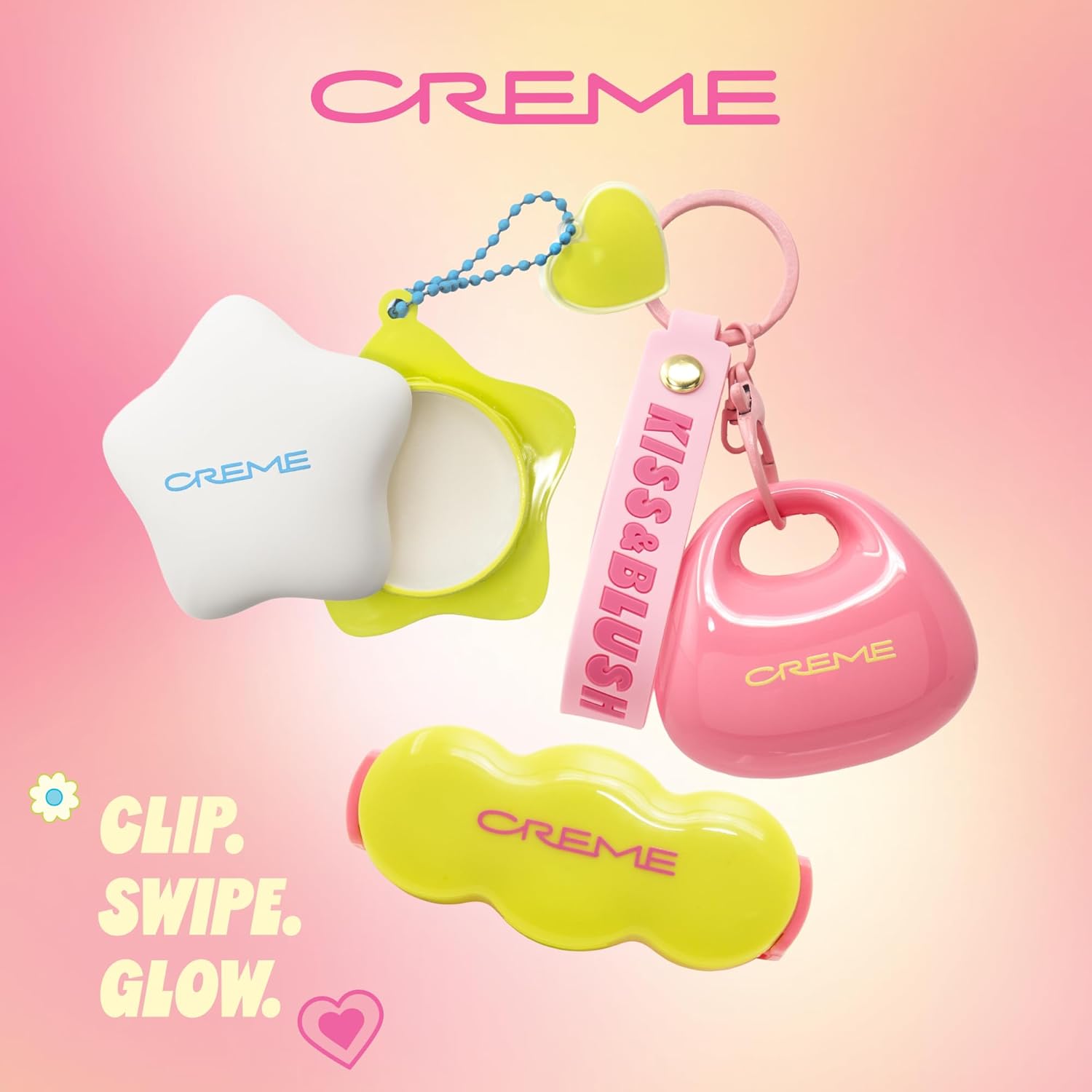 The Crème Shop Kiss & Blush Tinted Lip Balm - Hydrating Korean Makeup for Lips & Cheeks | Watermelon Sugar