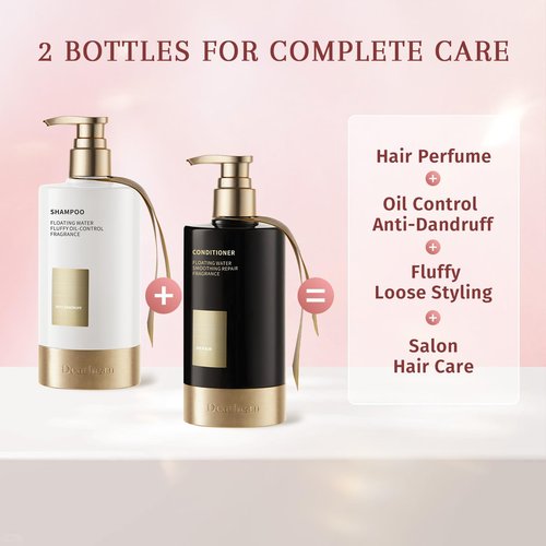 Dear Irean Shampoo and Conditioner Set, Sulfate Free Anti Dandruff Oil Control Repair Shampoo and Conditioner with Argan Oil for Women, Hair Gloss Treatment for Oily, Dry, Damaged & Curly Hair, 27 Oz