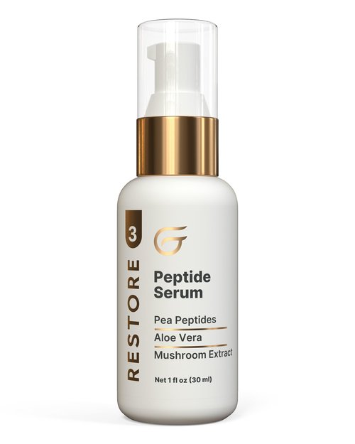 Groomie Peptide Serum for Face - Anti-Aging Facial Serum Helps Tighten & Firm Skin - Boosts Collagen & Elastin for Smooth & Supple Skin - Reduce Appearance of Hyperpigmentation & Uneven Skin Tone