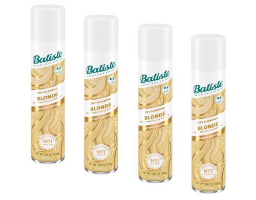 Batiste Dry Shampoo - Blonde Formula for Refreshing Hair | 3.81oz (Pack of 4)
