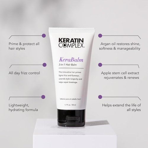 Keratin Complex - KeraBalm 3-in-1 Hair Balm for Nourishing & Smoothing - 1.7 fl oz