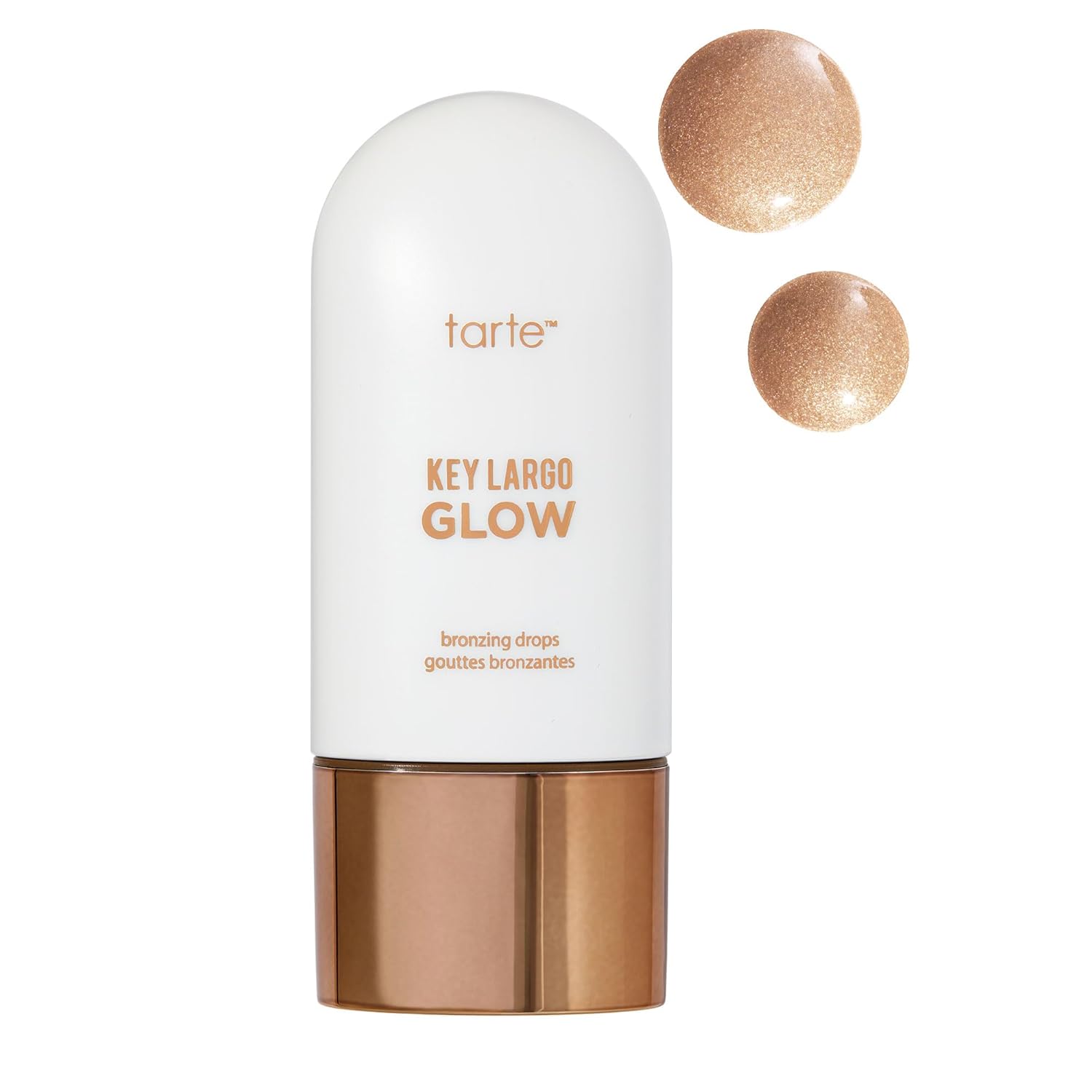 Tarte Key Largo Glow Bronzing Drops - Luminous Serum-Infused Liquid Bronzer with Vegan Squalane & Vitamin E for Radiant Sun-Kissed Glow