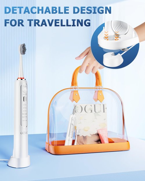 OILSAO Electric Toothbrush with Water Flosser, Advanced 2.0 Flossing Toothbrush Combo in One with 5 Brush Modes & 3 Floss Speeds,500 ML Cordless,for Adults,Teeth, Gums, Braces, Dental Care,White
