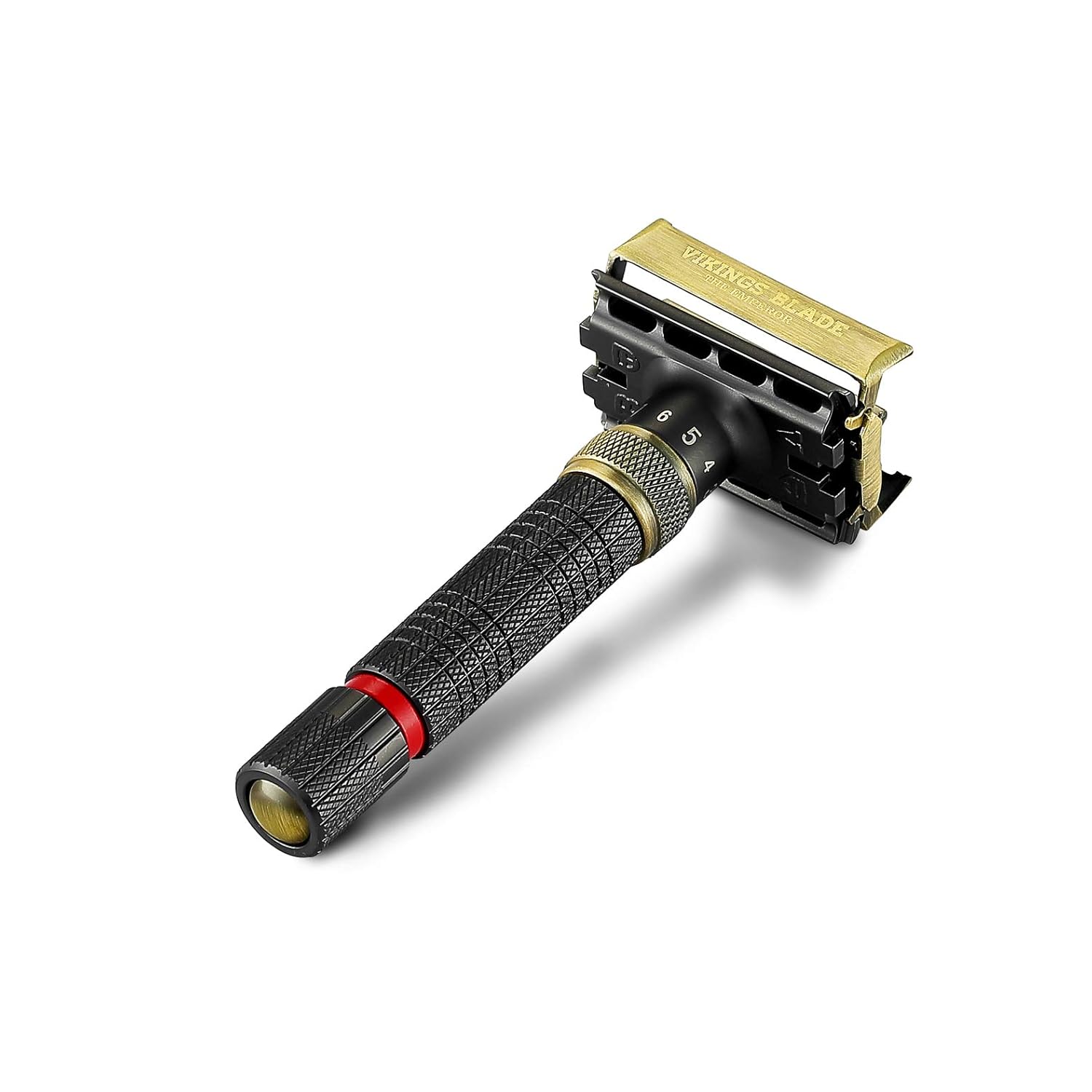 VIKINGS BLADE Adjustable Double Edge Safety Razor - Eco-Friendly & Smooth Shaving Experience | Luxury Case Included