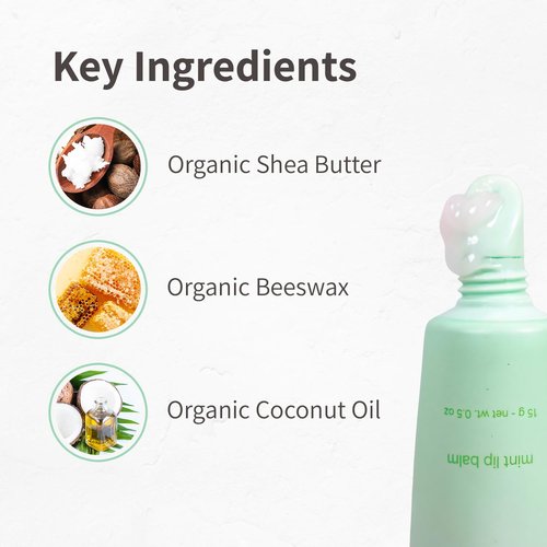 Mint Lip Balm - Refreshing Hydration with Organic Beeswax & Peppermint Oil | Paraben-Free Moisturizer for Dry Lips