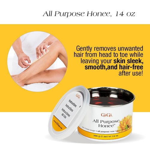 GiGi Wax Warmer Hair Removal Kit – Professional Waxing Kit Women with Hard Wax, Pre & Post Applicators for Face, Body, Arms, and Legs, At-Home & Salon Use