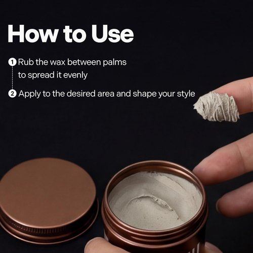 DASHU Muscle Wax 3.5oz - Strong Hold Styling Wax with No Shine, Easy to Wash