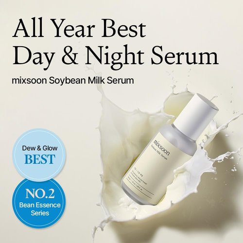 Mixsoon Soybean Milk Serum - Hydrating Face Moisturizer for Smooth Skin | 50ml / 1.69 fl. oz.