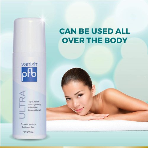 PFB Vanish Ultra with Chromabright & Shitake Mushroom, Triple Action Dark Spot Remover, Ingrown Hair & Razor Bump Stopper, Roll-On Skin Care Treatment, 93g – New Formula