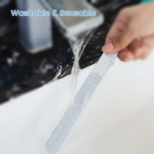 GazePlus Nail Files, 50 PCS Fingernail Files 7" Long 80/100 Grit Emery Boards for Nails - Professional Nail File Bulk Washable for Acrylic, Gel, Dip Powder, and Poly Gel Nails