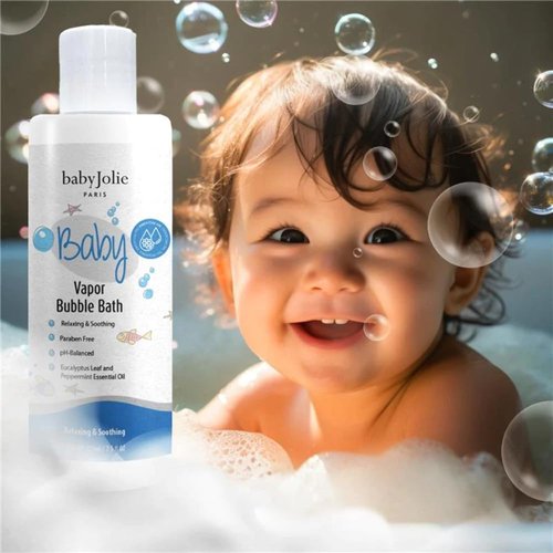 Baby Jolie Vapor Bubble Bath - Aromatherapy for Stuffy Nose & Cough Relief | 7.5 oz with Eucalyptus & Peppermint Extract