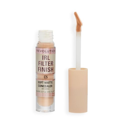 Revolution | IRL Filter Finish Concealer - Full Coverage, Oil-Free & Lightweight, C5, 0.21 oz