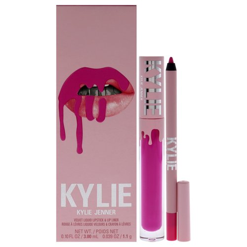 Velvet Lip Kit - 306 Say No More by Kylie Cosmetics for Women - 2 Pc 0.10 oz Velvet Liquid Lipstick, 0.03 oz Lip Liner