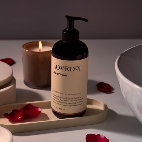 Loved01 Hand Wash, Liquid Hand Soap, Gentle & Hydrating, Cruelty-Free, Oprah's Favorite Things, Formulated with Nourishing Oils & Soft Floral Scent, 2-Pack (15 oz each)