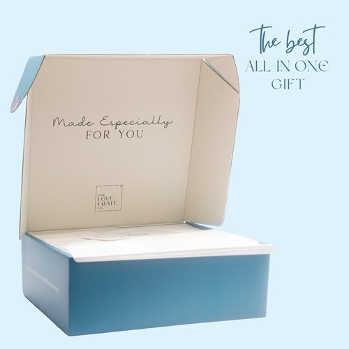 The Love Crate Co. Self Care Gifts for Women. 15pc Gift Box Filled with Ocean Themed Beach Lover Gifts for Her. Thinking of You, Surgery Wellness Kit, Get Well Soon Basket, Birthday Package for Woman