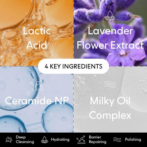 LOOPS Milky Cleanser Korean Skincare - Deep Cleansing and Hydrating Skin Care - Pre-soaked Bamboo Facial Cleansing Pads - Facial Wash with Milky Oil Complex - Oil Cleanser for Face - Pack of 60