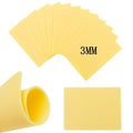 3MM Blank Tattoo Practice Skin,New Star Tattoo 12Pcs Double Sides Thick Fake Skin Tattoo Practice 8×6 in Soft Practice Skin for Beginners and Experienced Artists Microblading Tattoo Supplies, Beige
