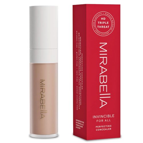 Mirabella Invincible Under Eye Concealer - Full Coverage Hydrating Formula for Dark Circles | Light L100