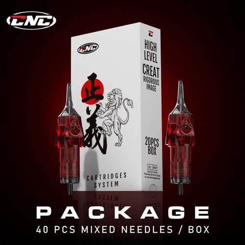 Tattoo Needle Cartridges 40pcs #10 Bugpin Round Liner Tattoo Cartridge 3RL 5RL 7RL 9RL Mixed Needles EN04X-40KIT-DD