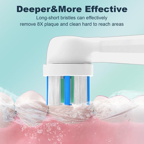 iO Replacement Heads Compatible with Oral B iO Electric Toothbrush,Compatible with Oral B iO Series 2/3/4/5/6/7/8/9/10,Premium Bristles for Deep Cleaning&Gentle Care