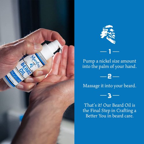 Maestro's Classic Beard Oil - High-Shine Moisturizing & Taming for All Beard Types, 2 Ounce