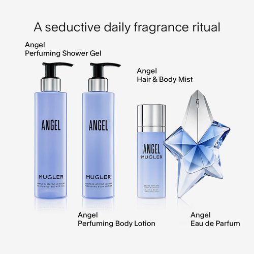 Mugler Angel Women's Fragrance Bundle - Body Wash & Lotion Set - Ambery & Woody - 6.7 Fl Oz Each