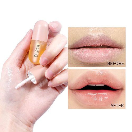 Skiennix Natural Hydrating Lip Plumper - Moisturizing Lip Serum for Fullness | Ginger Essence, 5.5ml