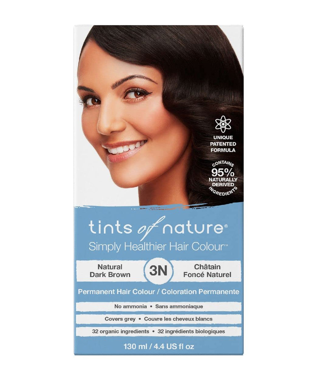 Tints of Nature 3N Natural Dark Brown Hair Dye - Nourishing, Ammonia-Free Formula, 4.4 fl oz