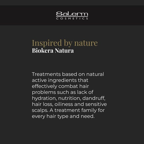 SALERM - Argan Shampoo Biokera Natura - 1000 ml - for Damaged Hair - with Argan and Cotton Oil - Deep Hydration - Gentle and Effective Cleaning - Shiny Hair