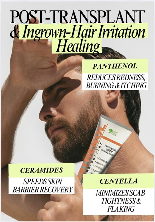 Centella Asiatica + Ceramide Moisturizer with 10% Panthenol – Intensive Skin Barrier Repair Cream Forte for Redness, Acne, Burns, Post-Procedure – Psoriasis & Irritation Care 3.4oz