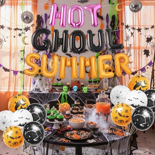 Hot Ghouls Summer Balloons Banner Party Decorations Set