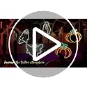 Ghost Neon Sign - White LED USB Wall Decor 9.84 Inch Halloween Ghost Light