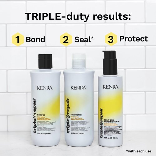 Kenra Triple Repair Serum - Split End Mending Treatment for Healthy, Strong Hair