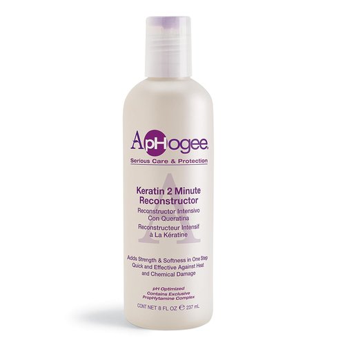 Aphogee Keratin 2 Minute Reconstructor - Deep Conditioner for Color-Treated Hair, 8 fl oz | Smooths & Adds Shine