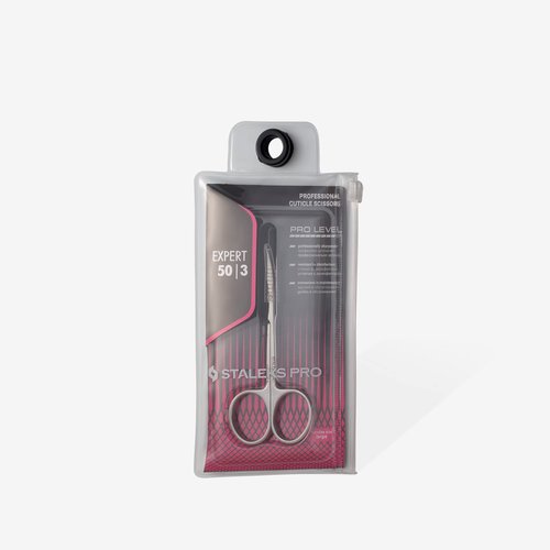 Staleks Pro Expert 50 Type 3 Professional Cuticle Scissors - Pack of 1 - Model SE-50/3
