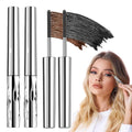 Steel Tube Metal Wand Mascara - Waterproof Tubular Formula for Long-Lasting, Smudge-Proof Lashes (Black + Brown)