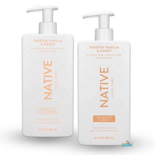 Native Toasted Vanilla & Honey Shampoo & Conditioner Set - Nourishing 8.25 Oz | Gold