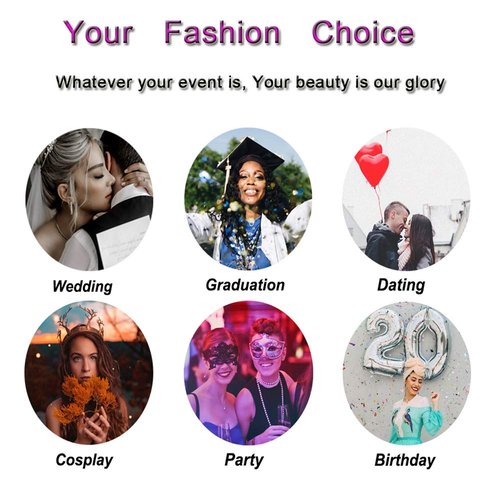 Short Bob Lace Front Wigs with Baby Hair Blend Purple Shoulder Length Natural Hairline Glueless Synthetic Silky Straight Wig for Black Women Heat Safe Fiber Cosplay Costume Daily Summer Wigs 14 Inch