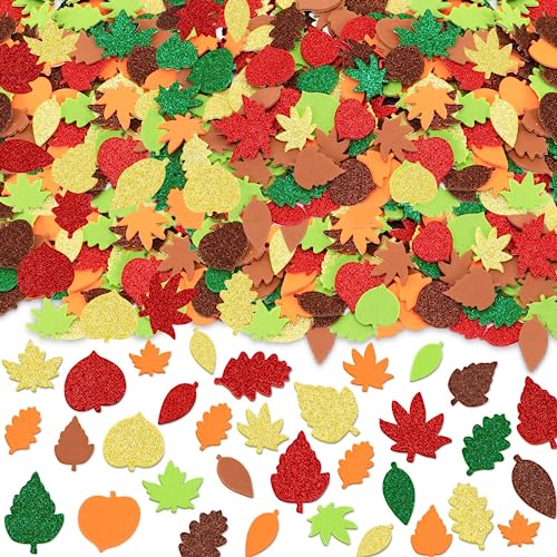 Fall Leaf Foam Stickers for Kids - Autumn Thanksgiving Craft Supplies - Fall Style