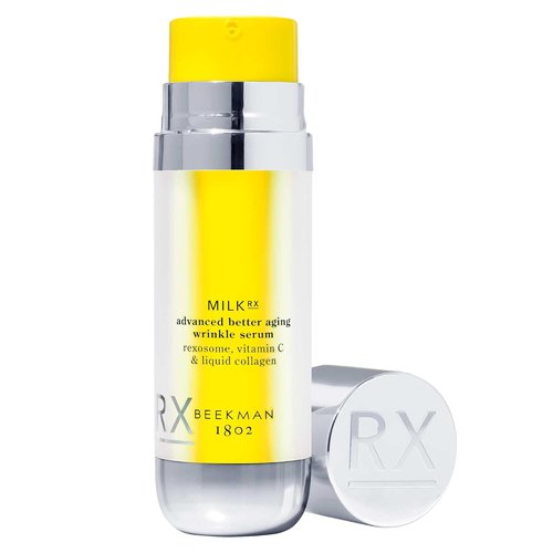 Beekman 1802 Milk RX Advanced Wrinkle Serum - Collagen & Vitamin C Face Serum with Peptides & Goat Milk Exosomes