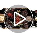 Happy New Year Champagne Table Runner 13x72 Inch - Festive Kitchen Dining Decor